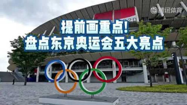 一分钟带你速览!东京奥运会五大亮点