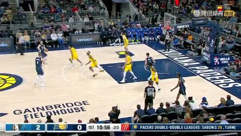 《NBA全场集锦》东契奇闲庭信步上篮拔头筹 波神外线发炮续火力