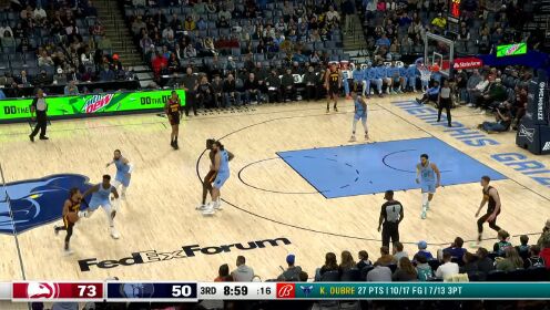 《NBA全场集锦》【原声】老鹰132-100灰熊 莫兰特伤退特雷杨31+10率队7连胜