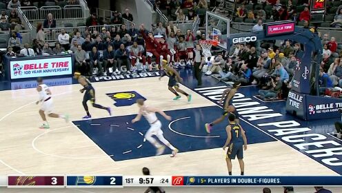 《NBA全场集锦》开局一个下马威！假投真传 加兰助飞队友双手暴扣