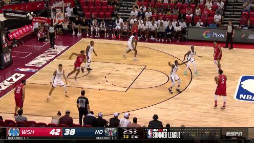 《NBA全场集锦》弹道无需修正 约翰尼戴维斯三分穿云手起刀落