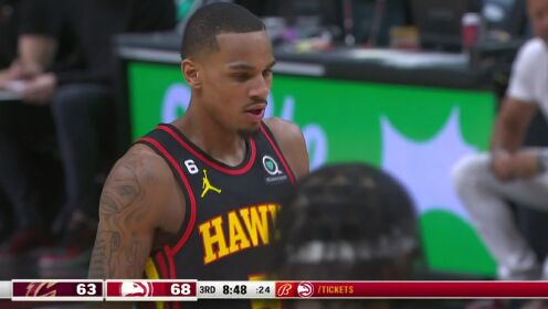 《NBA全场集锦》NBA常规赛：骑士vs老鹰第3节英文原声回放