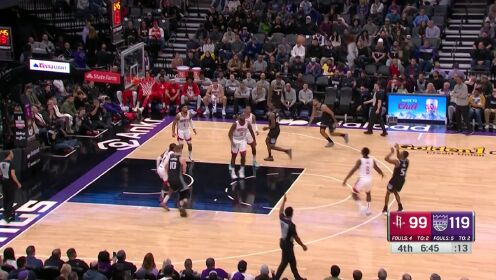 《NBA全场集锦》开启三分模式 福克斯外线出手一箭穿心