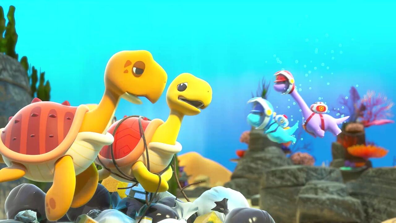 龙宝小英雄营救被困的始祖龟!