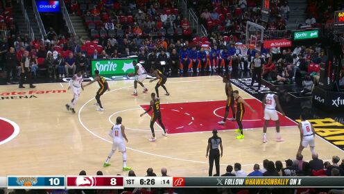 《NBA全场集锦》开始掌控比赛 布伦森突然发力独得七分笑傲全场