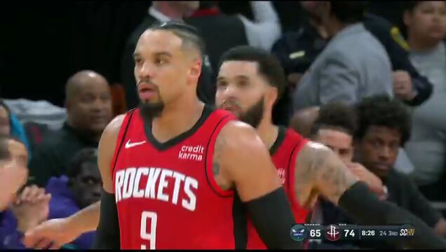 黄蜂vs火箭第3节英文原声回放