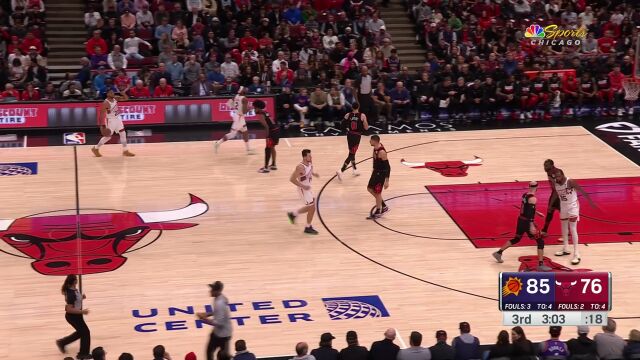 杜兰特vs公牛集锦 25+8+9全面发挥率队艰难取胜