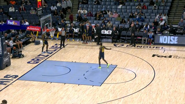 步行者vs灰熊第3节英文原声回放