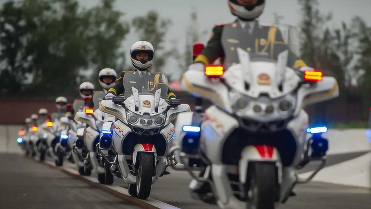 武警国宾摩托车图片