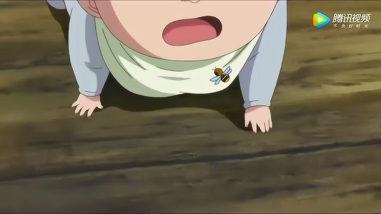 《海贼王》卡普爷爷有爱的逗乐,小婴儿时候的艾斯路飞