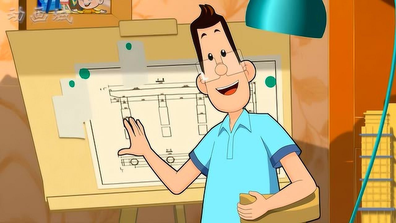 大头儿子父亲一脸得意的在和大头儿子讲什么呢