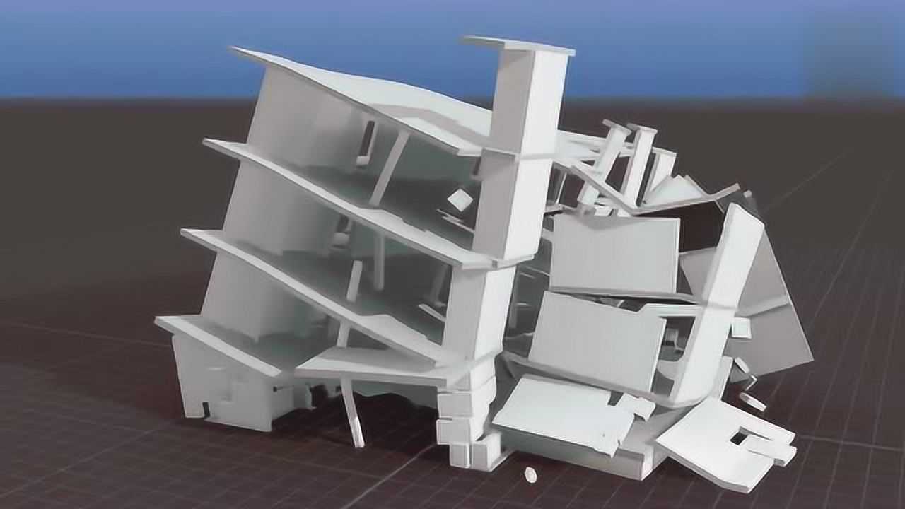 3D动画模拟楼房倒塌瞬间,这速度看的很爽_高清1080P在线观看平台_腾讯视频
