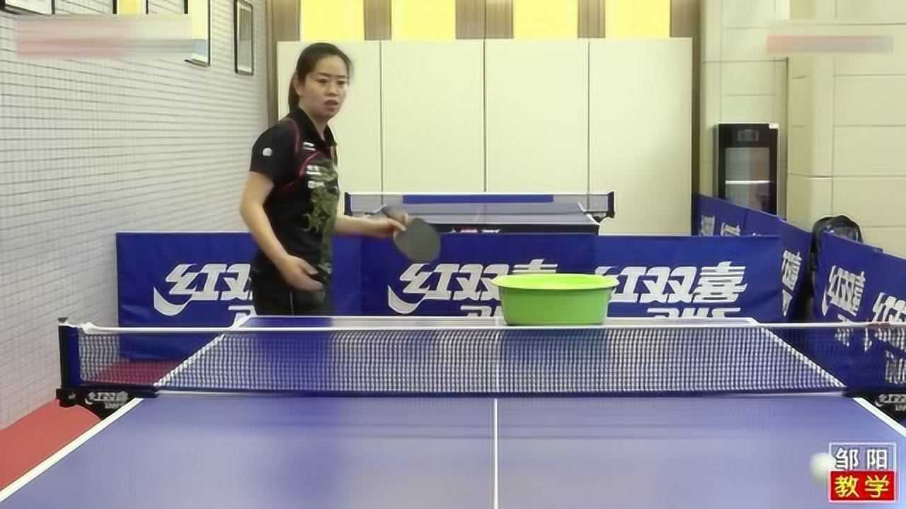 乒乓球发球教学直板高手开局发球之台内短侧上旋球