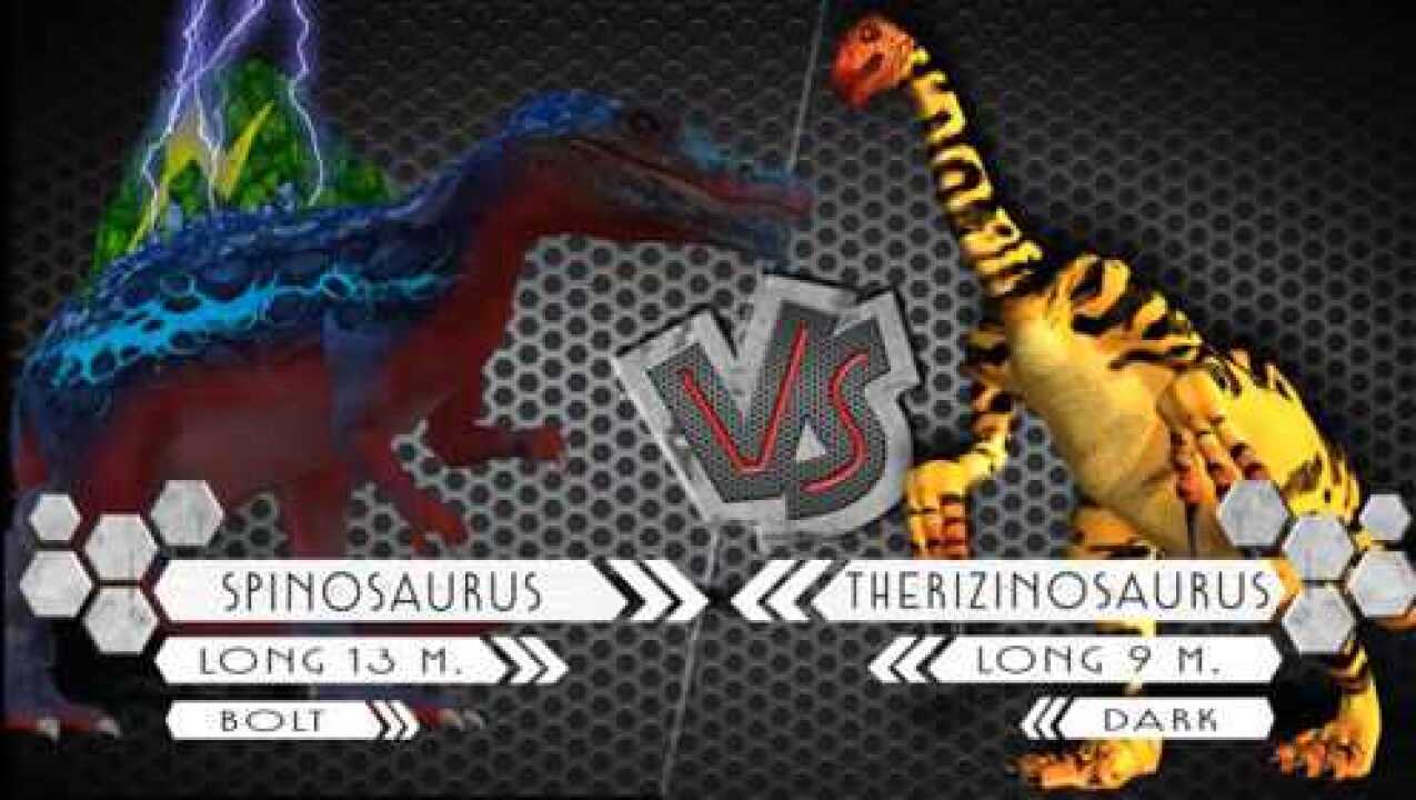 侏罗纪恐龙,巨棘龙vs镰刀龙