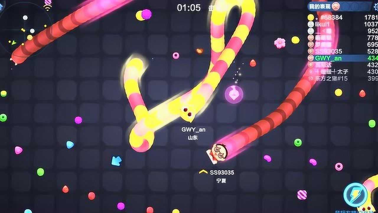 蛇蛇争霸:看看牙牙怎么逃脱被绕的.