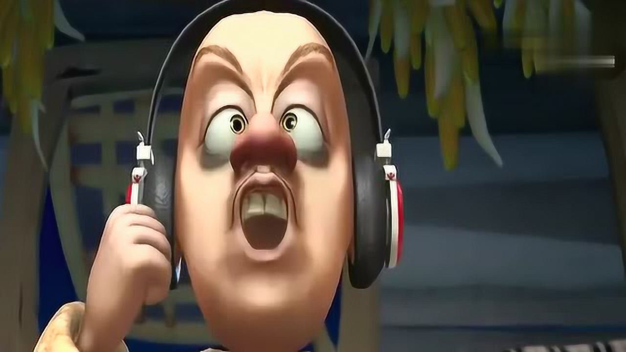 熊出没光头强摔了一跤居然把脑子摔坏了卖起萌来熊二都恶心了