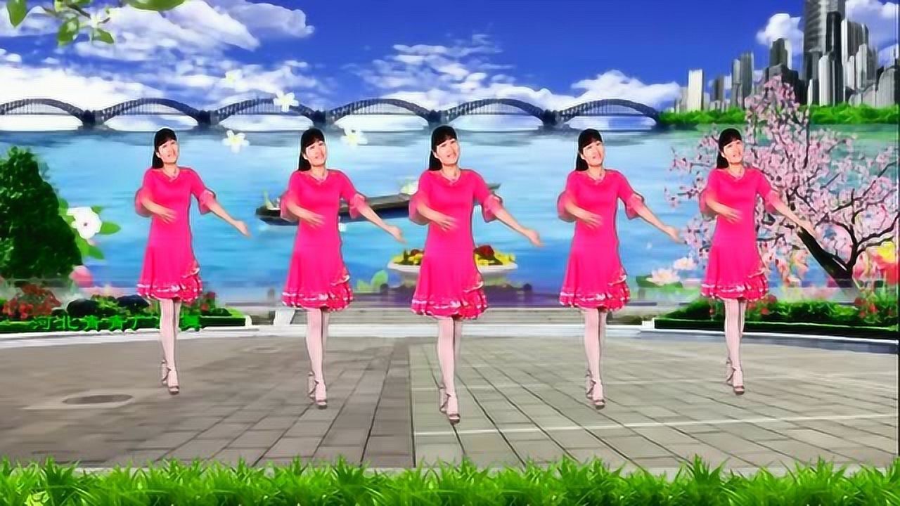 广场舞北江美人儿美渔火美晚霞美大气悠扬16步简单好学