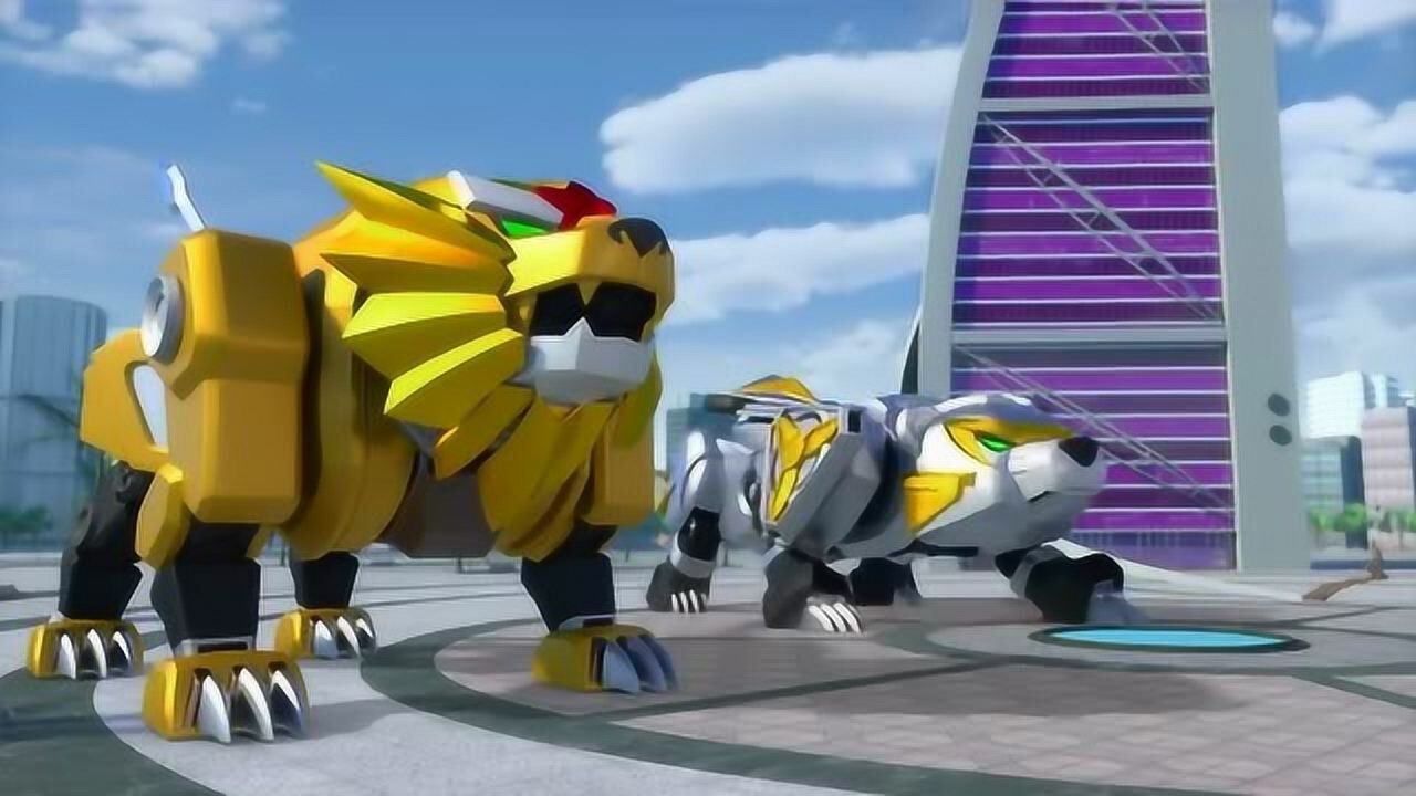 神兽金刚星甲狮被天雄星发出的大招击中