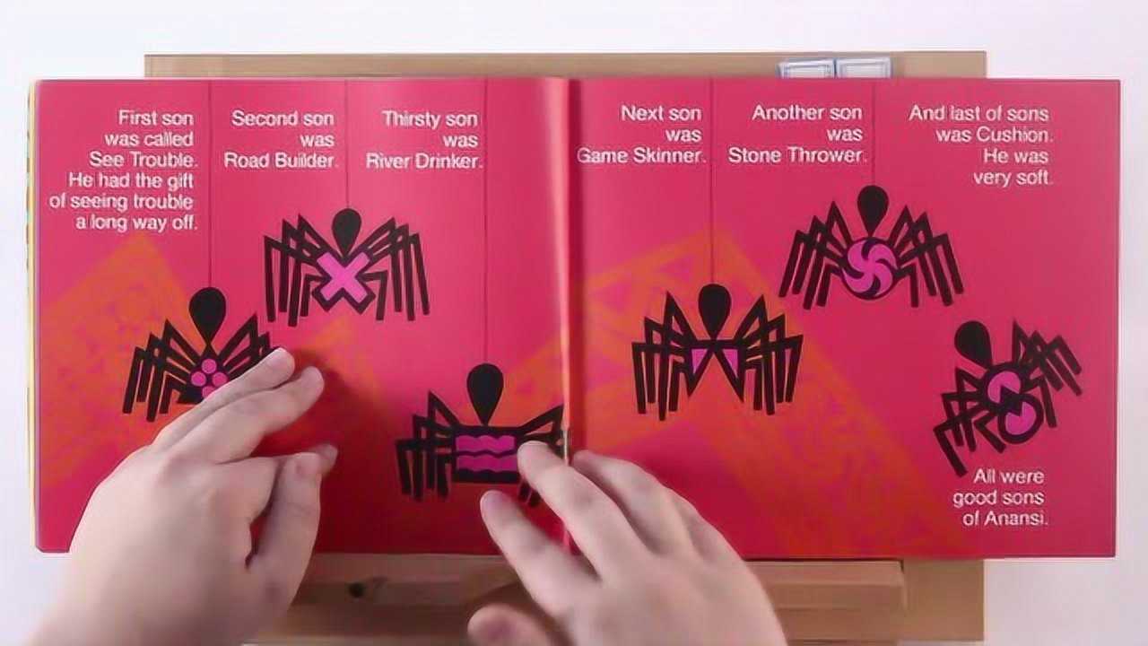 英文绘本讲读anansithespider蜘蛛阿南希来自非洲的传说