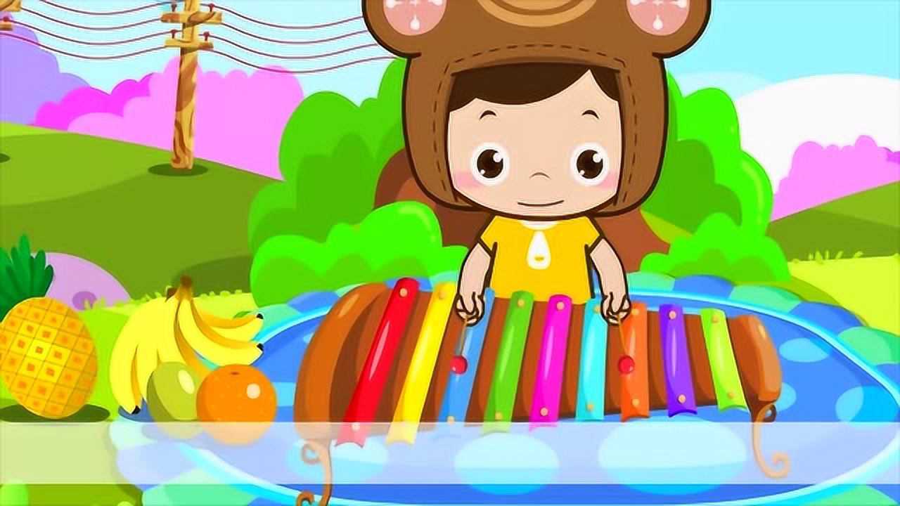 音符儿歌哆来咪发梭拉西小朋友一起来学音符啦好有趣