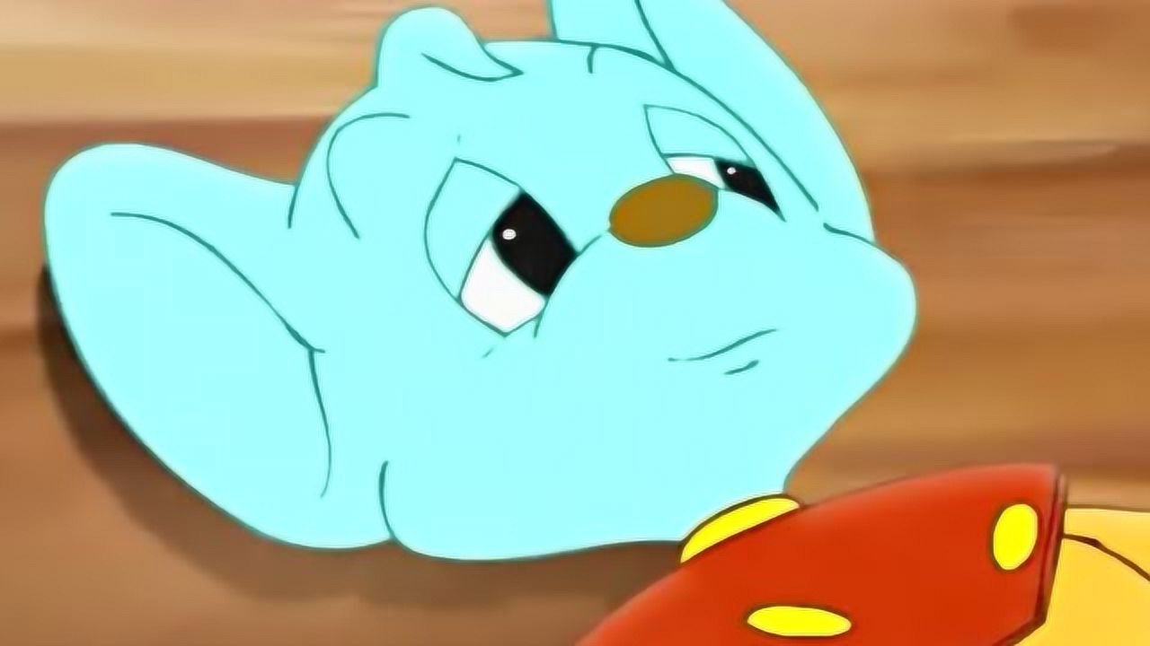 蓝猫用塑料薄膜取得了珍贵的水救了顽皮蓝猫淘气被困沙漠