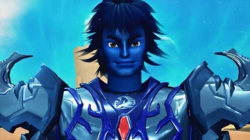 超兽武装:冥王手下四大护法之一的鲸鲨王登场,一身蓝色