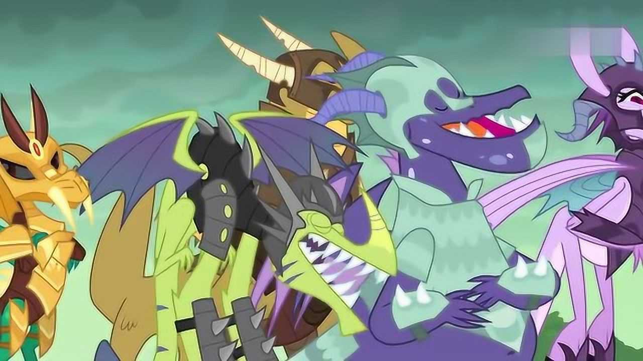 小马宝莉:穗龙参加了龙族的比赛,小马们都为它加油的哦