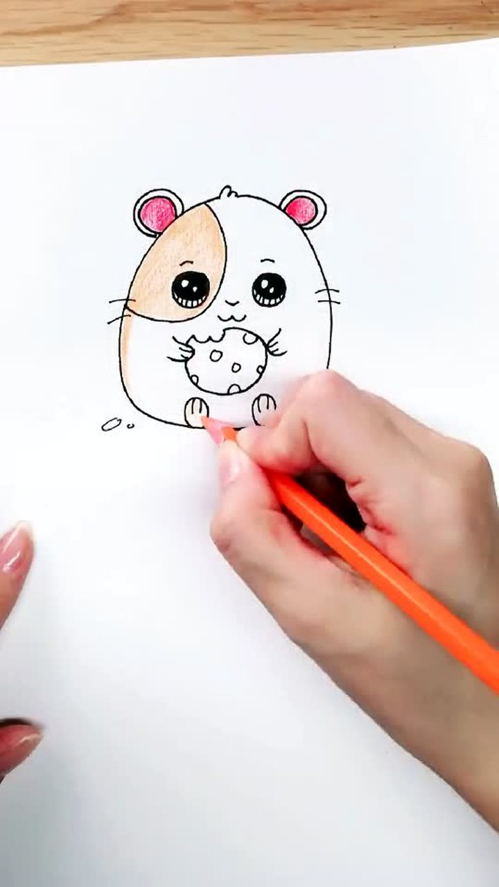 简笔画画一只萌萌的小仓鼠你喜欢吗