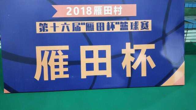 东莞凤岗雁田土豪村第十六届“雁田杯”篮球赛