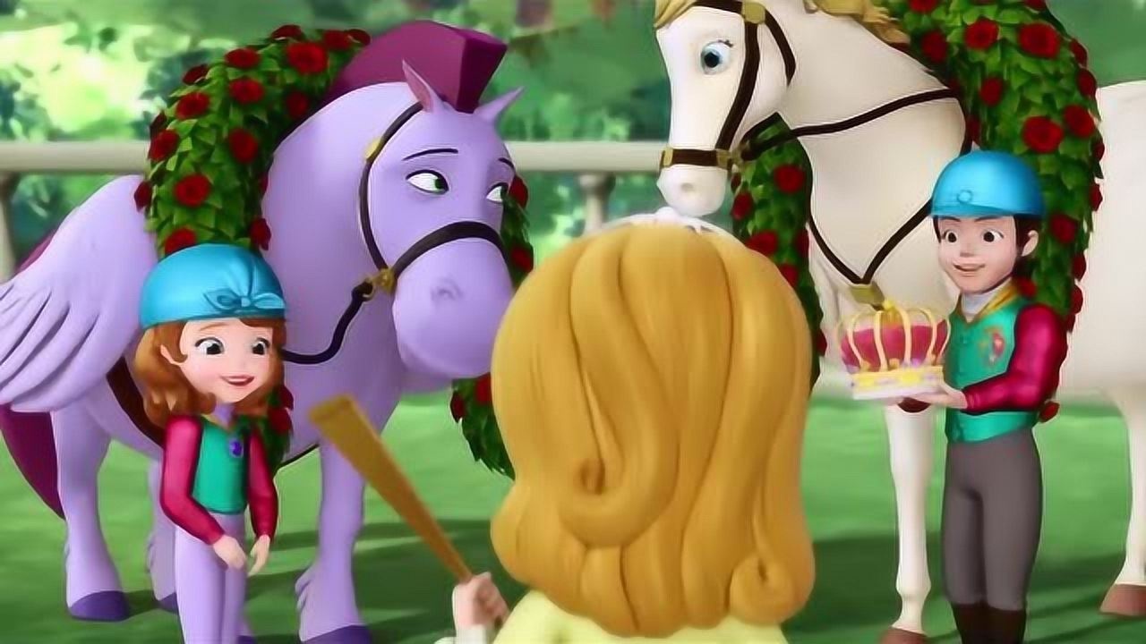 苏菲亚和雨果王子赢得了飞马比赛,得到了皇冠!