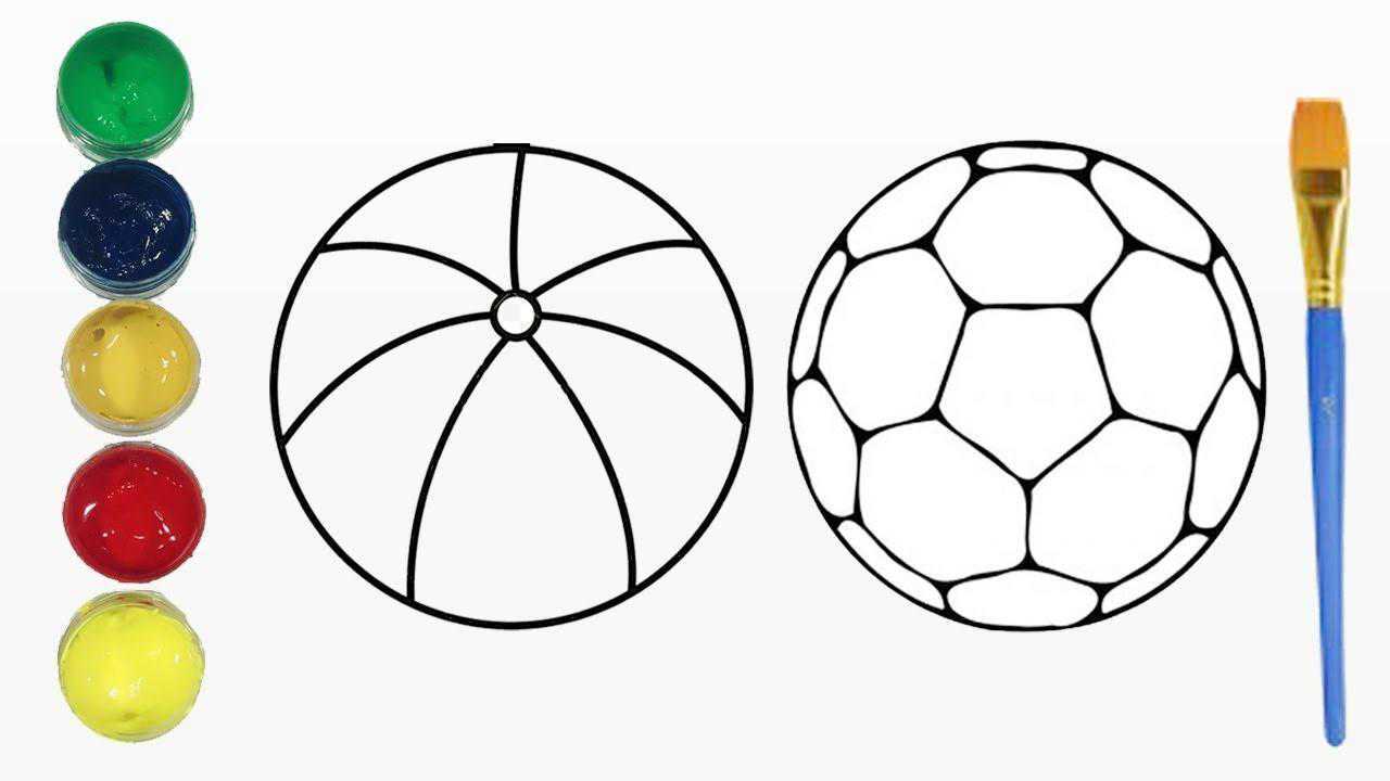 趣味简笔画:画篮球 足球