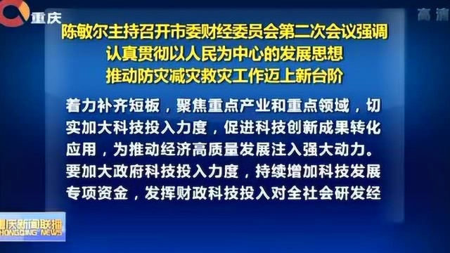 重庆新闻联播2018.11.8—财经委