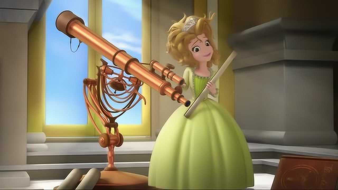 小公主苏菲亚请你站在望远镜边上天文家安柏公主