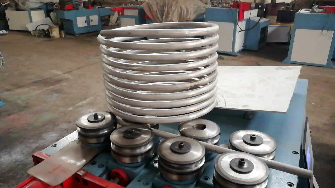 不锈钢管自动盘管机,七轮滚圆机