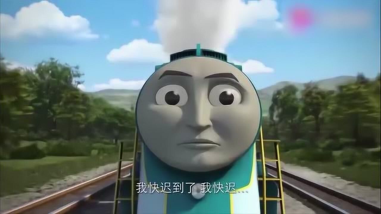 托马斯小火车速度飞快的康诺差一点就脱轨了真是太可怕了
