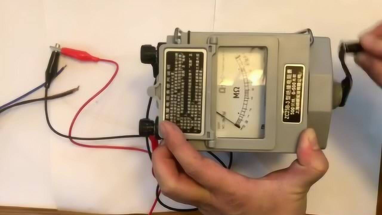 电工入门如何用摇表测量电缆的绝缘附带摇表短路和开路试验
