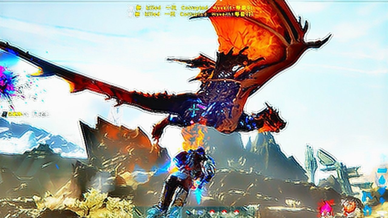 方舟:生存进化灭绝dlc18 火焰飞龙谷,南巨霸王龙聚集地