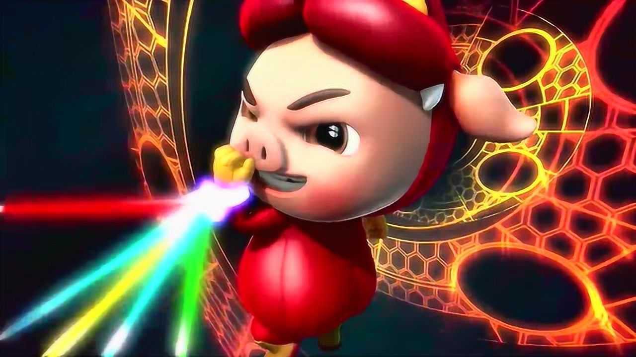 猪猪侠变的石甲熊,变身