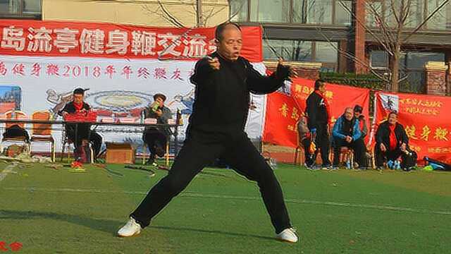 青岛健身鞭2018年终鞭友交流会之鞭痴李胜顺