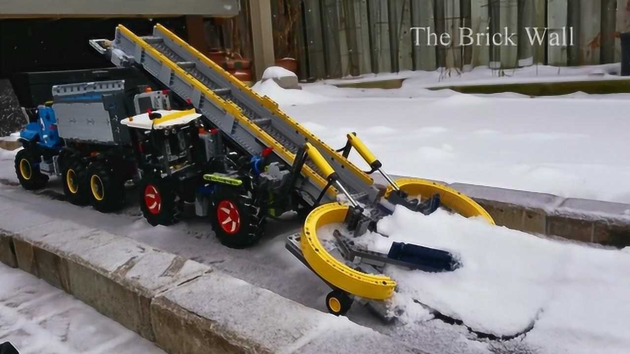 用乐高制作一辆铲雪车,看看效果如何!