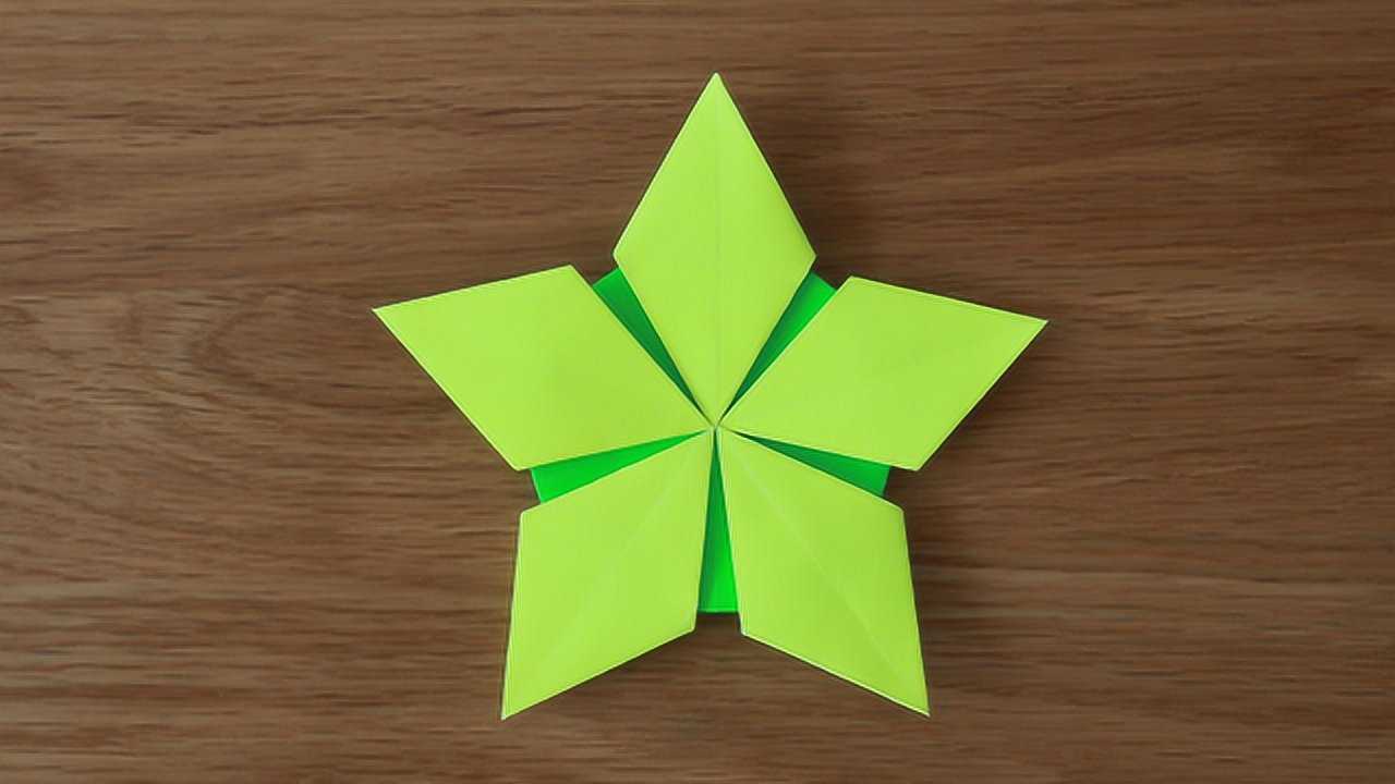 星星折纸大全,教你折叠一款非常完美的组合五角星