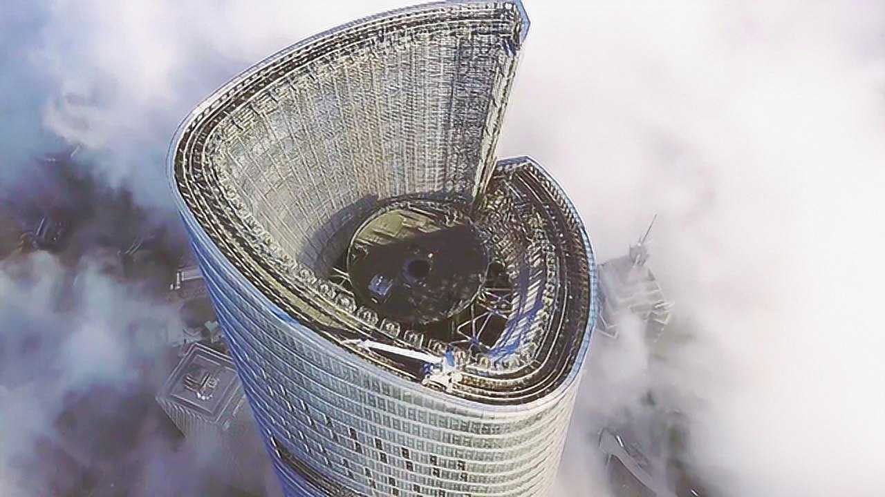 632米高的上海中心大厦罕见画面,别眨眼,以后再也看不到了!_高清1080P在线观看平台_腾讯视频