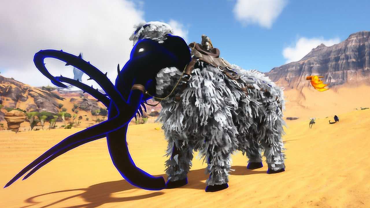 方舟生存进化来世53带着终极进化猛犸象横扫整个沙漠