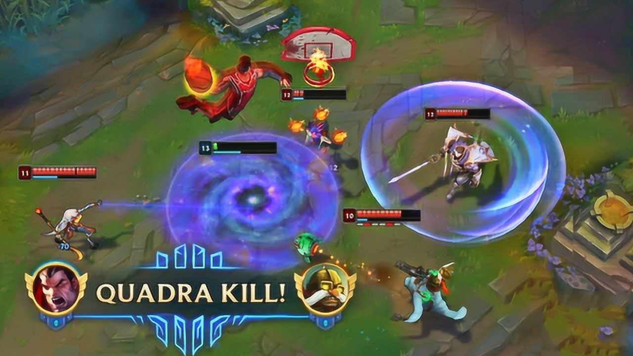 lol:"灌篮高手"诺手强势"扣篮",收割模式一开就停不下来!