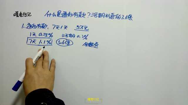 什么是通知存款?活期利息的3.6倍,特别适合做生意的朋友