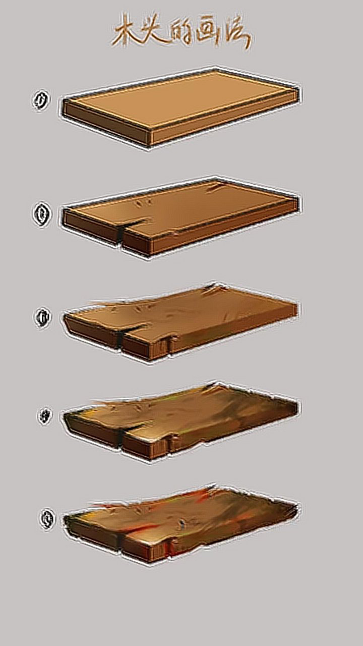 五步教你画木头