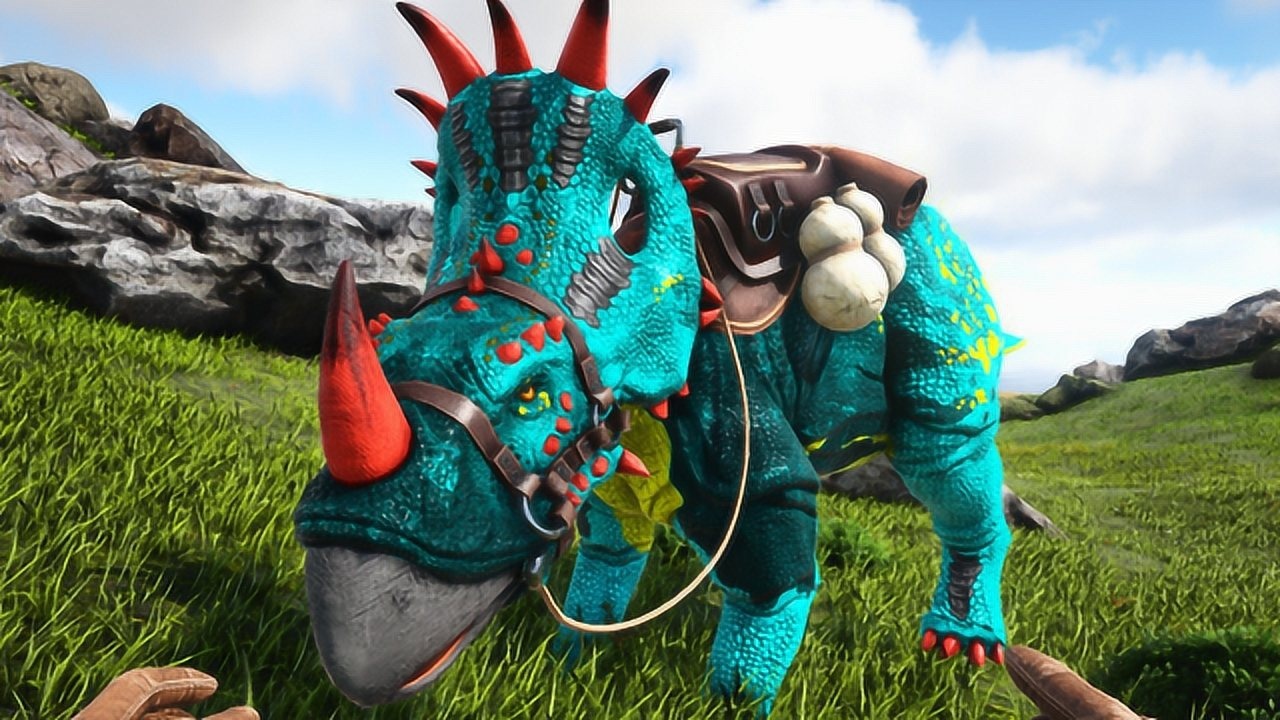 万能的犄角龙什么活都会干方舟生存进化盖亚18