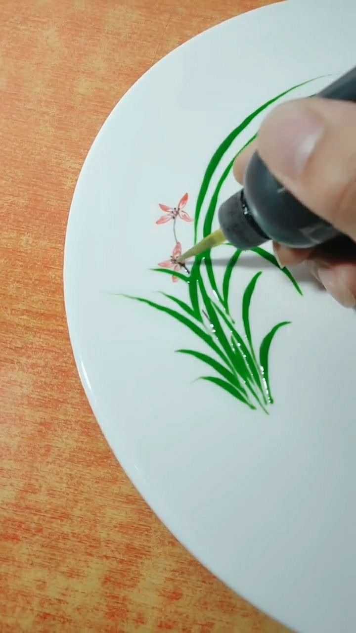 果酱画兰花,每天一画.