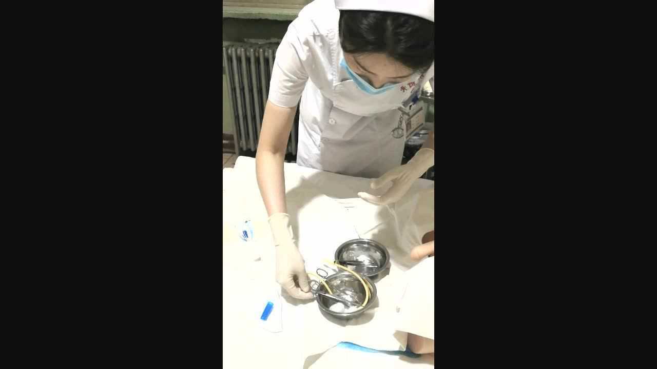 男性病人留置导尿术操作示范视频_腾讯视频