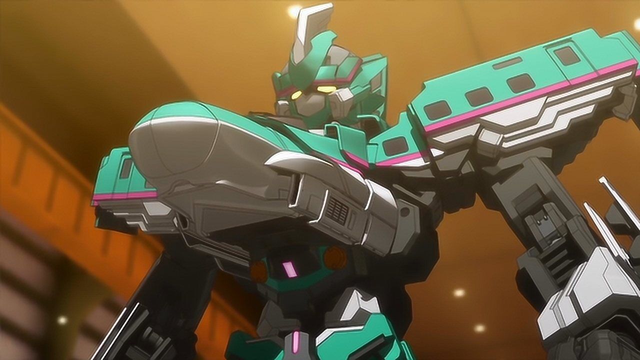 新干线变形机器人:隼人操控5号机器人战斗,瞬间秒杀漆黑新干线